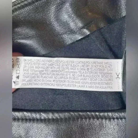 NWOT Forever 21 Sheer Faux Leather Midi Skirt Jr. Size Medium - Picture 14 of 14